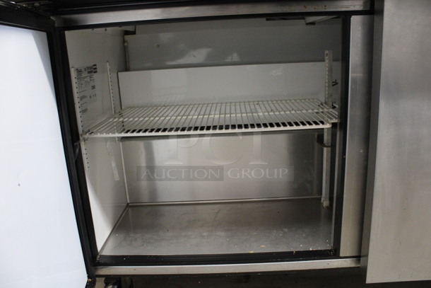 2013 True Model TSSU-60-24M-B-ST Stainless Steel Commercial Sandwich Salad Prep Table Bain Marie Mega Top w/ Cutting Board on Commercial Casters. 115 Volts, 1 Phase. 60x35x47. Tested and Working! - Image 7 of 8