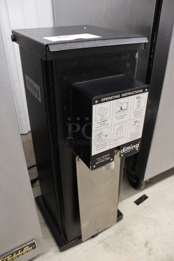Ditting Model KR1203 Metal Commercial Countertop Coffee Bean Grinder. 120 Volts, 1 Phase. 10x12.5x25. Tested and Working! - Image 4 of 6
