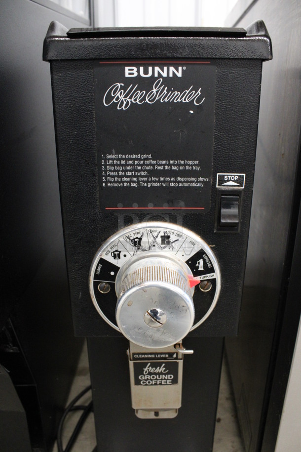 Bunn Model G3 BLACK Metal Commercial Countertop Coffee Bean Grinder. 120 Volts, 1 Phase. 7.5x17x27. Tested and Working! - Image 4 of 7