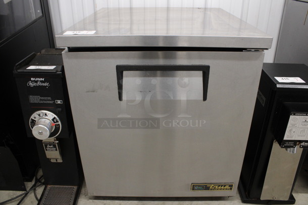 2016 True Model TUC-27F-LP-HC Stainless Steel Commercial Single Door Undercounter Freezer on Commercial Casters. 115 Volts, 1 Phase. 27.5x30x32. Tested and Powers On But Temps at 21 Degrees - Image 1 of 5
