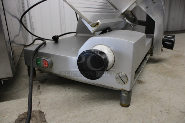 Stainless Steel Commercial Countertop Meat Slicer w/ Blade Sharpener. 24x20x18. Tested and Working! - Image 7 of 7