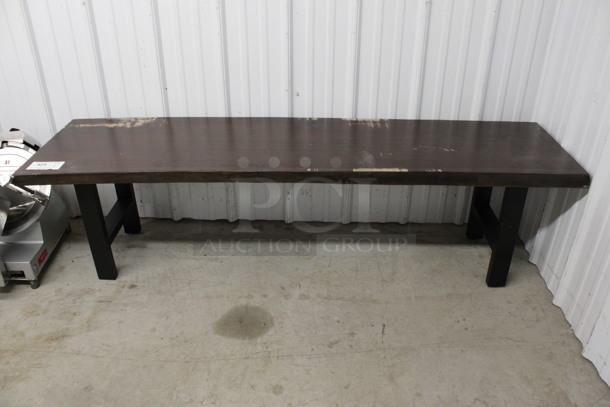 Wooden Bench. 66x17x18 - Image 4 of 4