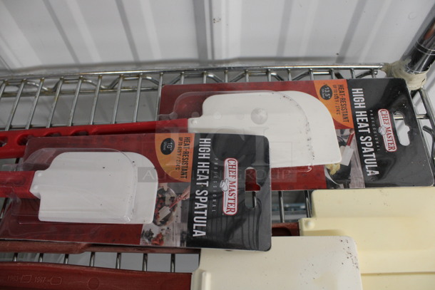 7 Various Poly Spatula Scrapers. 2 Are Brand New! Includes 13.5". 7 Times Your Bid! - Image 3 of 3