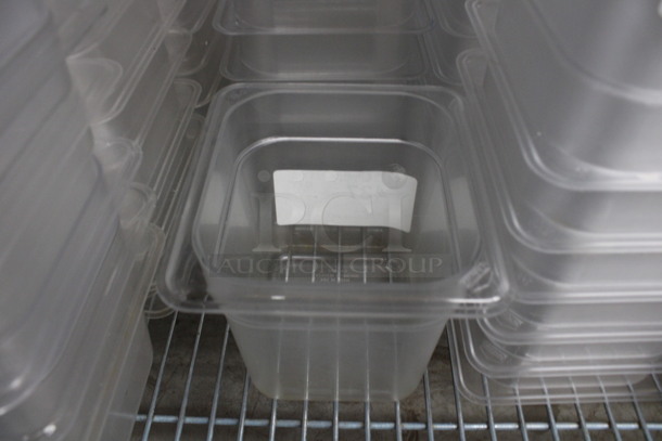 ALL ONE MONEY! Lot of 7 Clear Poly 1/6 Size Drop In Bins! 1/6x6 - Image 2 of 3