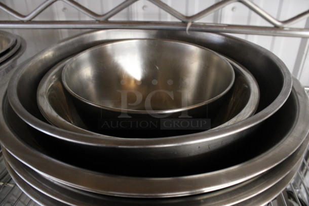 10 Various Metal Bowls. Includes 13.5x13.5x5. 10 Times Your Bid! - Image 3 of 3