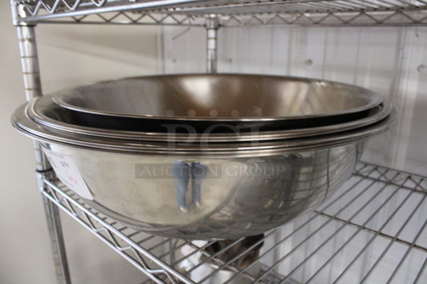 6 Various Metal Bowls. Includes 18.5x18.5x5.5. 6 Times Your Bid! - Image 2 of 3