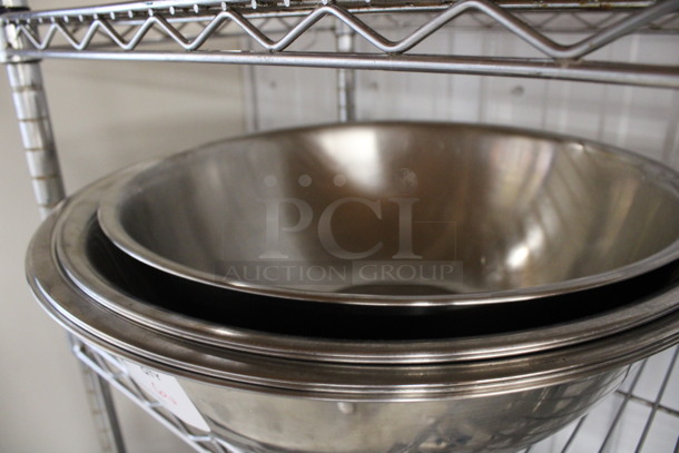 6 Various Metal Bowls. Includes 18.5x18.5x5.5. 6 Times Your Bid! - Image 3 of 3