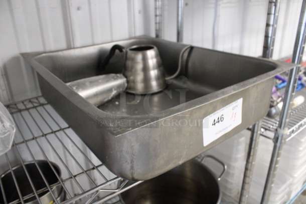 ALL ONE MONEY! Lot of 3 Various Metal Items; Whipper Canister, Pitcher and Drawer. 17x22x5 - Image 3 of 3