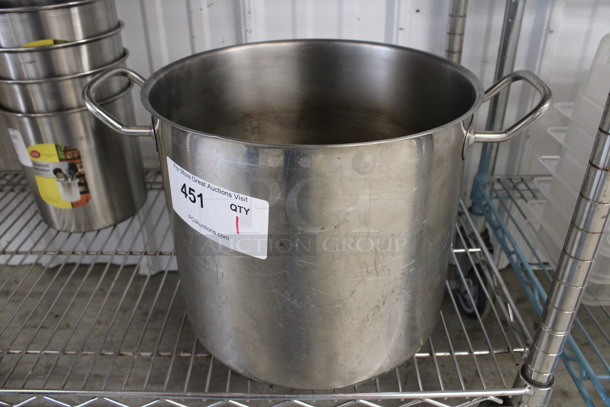 Stainless Steel Stock Pot. 16x11.5x10 - Image 1 of 3