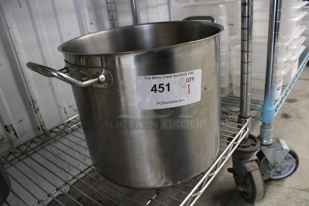 Stainless Steel Stock Pot. 16x11.5x10 - Image 2 of 3