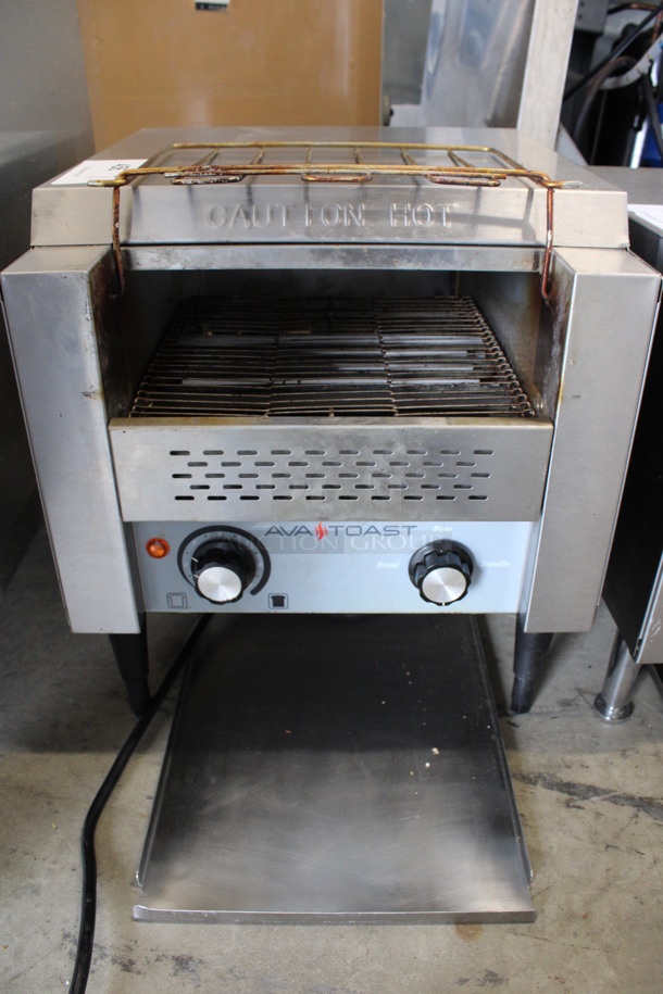 Ava Toast Model CTA7001 Stainless Steel Commercial Countertop Conveyor Toaster Oven. 120 Volts, 1 Phase. 14.5x16.5x15. Tested and Working!