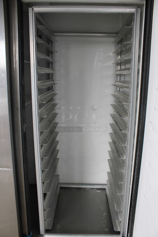 2014 True Model T-72F ENERGY STAR Stainless Steel Commercial 3 Door Reach In Freezer w/ Poly Coated Racks on Commercial Casters. 115 Volts, 1 Phase. 78x30x83.5. Tested and Working! - Image 4 of 8