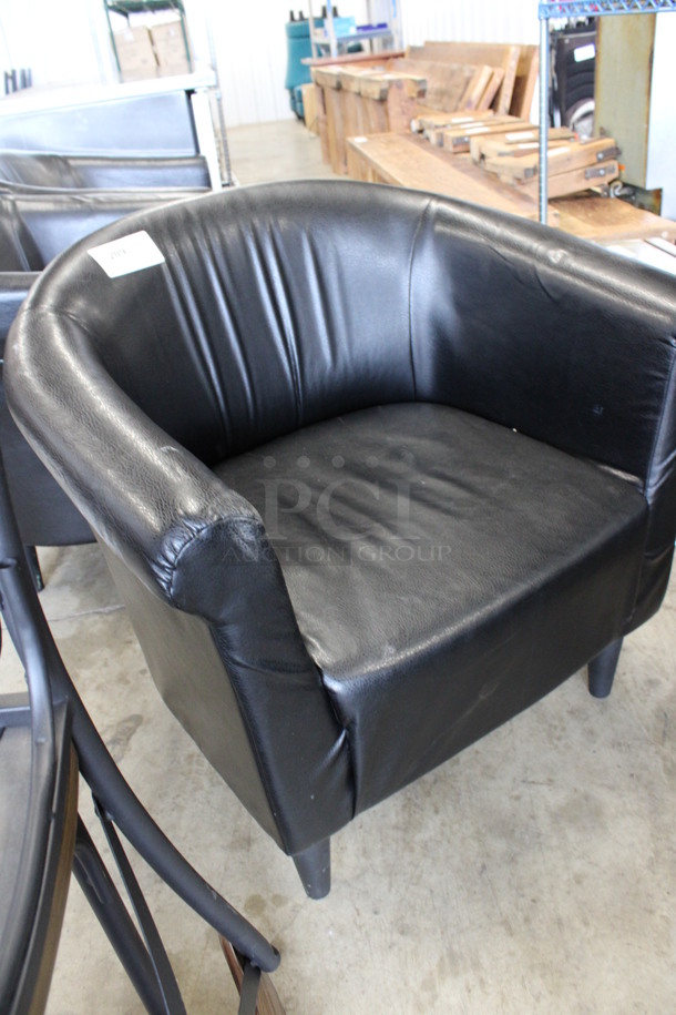 3 Black Chairs w/ Backrest and Arm Rests. 32x28x31. 3 Times Your Bid! - Image 2 of 3