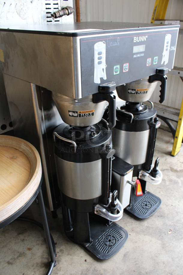 2014 Bunn Model DUAL TF DBC Stainless Steel Commercial Countertop Dual Coffee Machine w/ Hot Water Dispenser, 2 Metal Brew Baskets and 2 Metal Satellite Dispensers. 120/240 Volts, 1 Phase. 22x24x36 - Image 5 of 5
