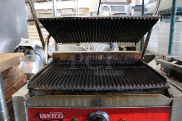 Avantco Model 177P78 Stainless Steel Commercial Countertop Electric Panini Press. 120 Volts, 1 Phase. 17x15x7.5. Tested and Working! - Image 4 of 5