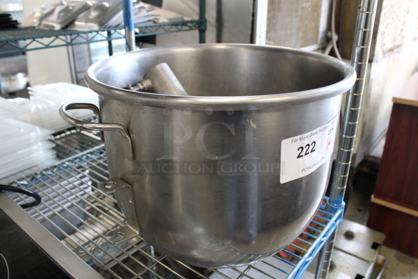 Stainless Steel Commercial 20 Quart Mixer w/ Hobart L20B Commercial 20 Quart Paddle Attachment. 17x14x11.5, 9x13x3 - Image 4 of 4