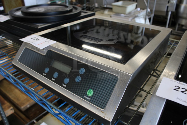Waring Model WIH400 Stainless Steel Commercial Countertop Single Burner Electric Induction Range. 120 Volts, 1 Phase. 13x17x4 - Image 2 of 4