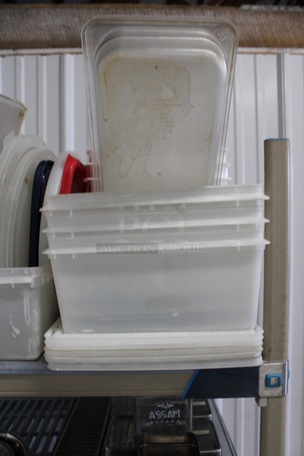 ALL ONE MONEY! Lot of Various Poly Items Including Bins, Lids and Pitchers! - Image 4 of 5