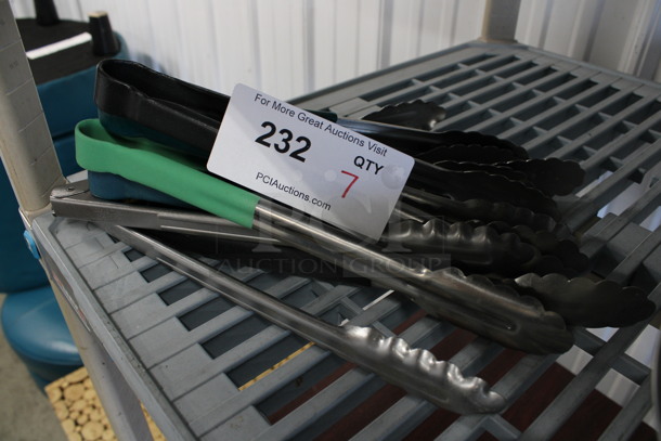 7 Various Metal Tongs. Includes 12". 7 Times Your Bid!  - Image 1 of 3