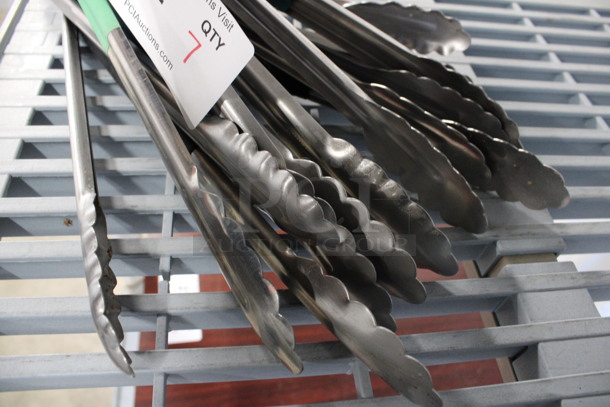 7 Various Metal Tongs. Includes 12". 7 Times Your Bid!  - Image 2 of 3