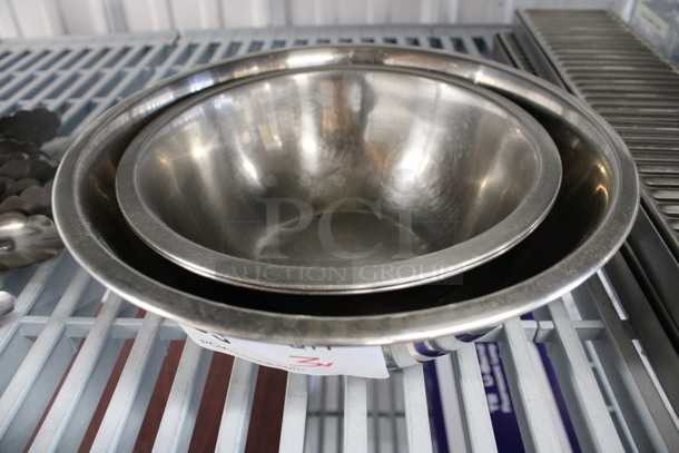 3 Various Metal Bowls. Includes 10x10x3.5, 8x8x3. 3 Times Your Bid! - Image 1 of 2