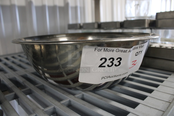 3 Various Metal Bowls. Includes 10x10x3.5, 8x8x3. 3 Times Your Bid! - Image 2 of 2