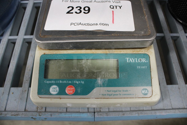 Taylor Model TE10FT Metal Countertop Food Portioning Scale. 6x8x2 - Image 2 of 3
