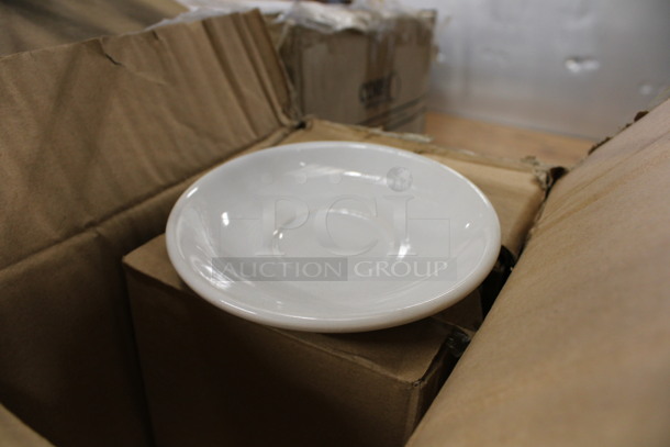 30 BRAND NEW IN BOX! Core White Ceramic Saucers. 5x5x1. 30 Times Your Bid! - Image 2 of 4