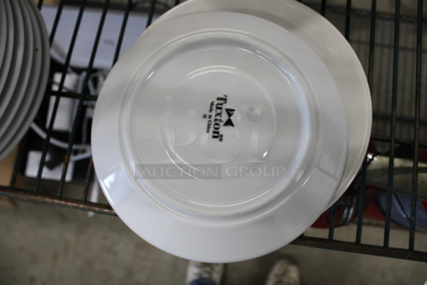 8 White Ceramic Saucers. 6.5x6.5x1. 8 Times Your Bid! - Image 2 of 3