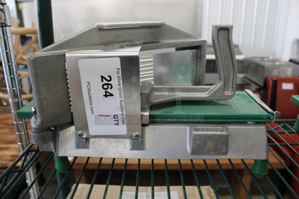 Garde Metal Commercial Countertop Tomato Slicer. 15x7x8