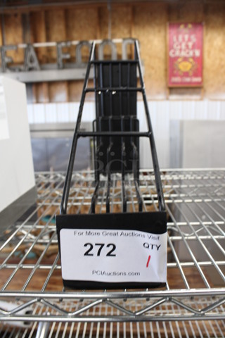 Black Metal Countertop Rack. 4x15.5x13