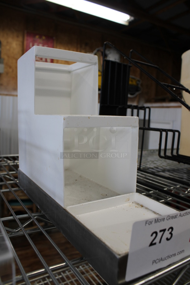 White Countertop Rack. 4.5x12x9 - Image 2 of 2