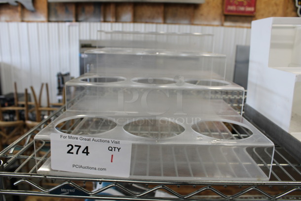 Clear Poly Countertop Rack. 12x19.5x8