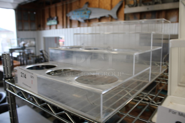 Clear Poly Countertop Rack. 12x19.5x8 - Image 2 of 3
