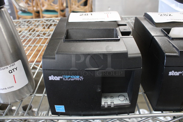 Star Micronics Model TSP100 Countertop Receipt Printer. 5.5x8x5