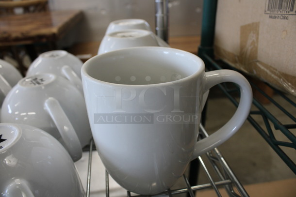 3 White Ceramic Mugs. 5.5x4x5. 3 Times Your Bid!