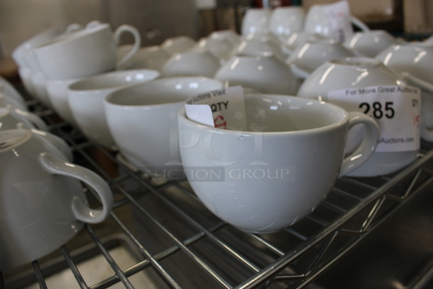 9 White Ceramic Mugs. 5x4x3. 9 Times Your Bid! - Image 2 of 3