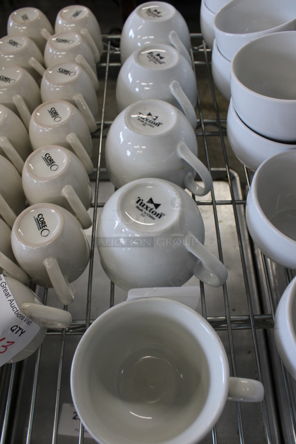5 White Ceramic Mugs. 5x4x3. 5 Times Your Bid! - Image 2 of 2