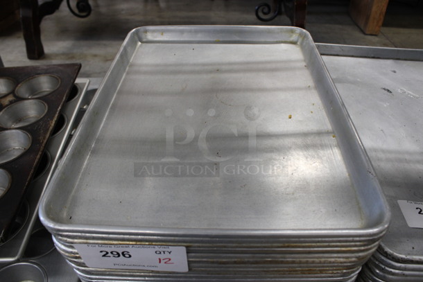 13 Metal Half Size Baking Pans. 13x18x1. 13 Times Your Bid!