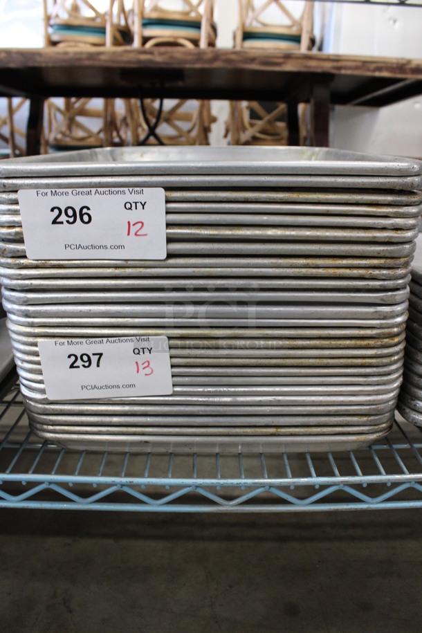 13 Metal Half Size Baking Pans. 13x18x1. 13 Times Your Bid! - Image 3 of 3