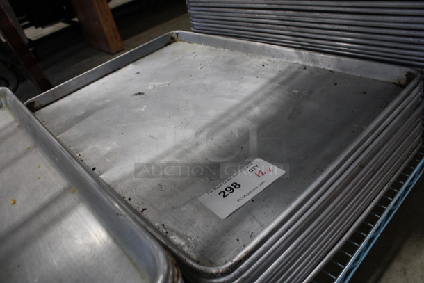 12 Metal Full Size Baking Pans. 18x26x1. 12 Times Your Bid! - Image 2 of 3