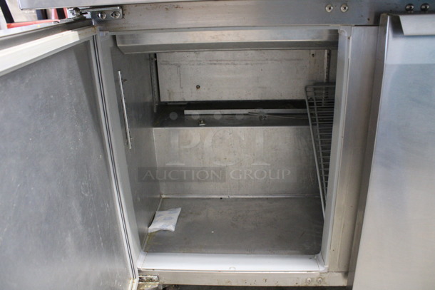 Continental Model SW48-18M Stainless Steel Commercial Sandwich Salad Prep Table Mega Top Bain Marie on Commercial Casters. 115 Volts, 1 Phase. 48x34x42. Tested and Working! - Image 6 of 7