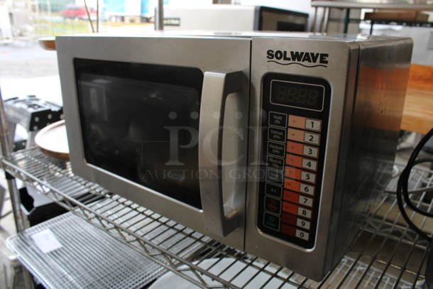Solwave Stainless Steel Commercial Countertop Microwave Oven. 20x16x12 - Image 2 of 4