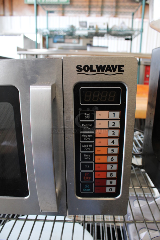 Solwave Stainless Steel Commercial Countertop Microwave Oven. 20x16x12 - Image 4 of 4