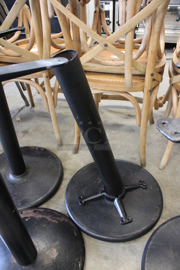 3 Black Metal Table Bases. 18x18x29. 3 Times Your Bid! - Image 2 of 3