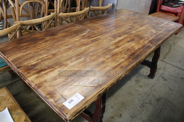 Wooden Dining Table. 80x36x30 - Image 2 of 5