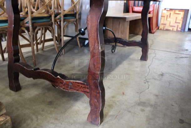 Wooden Dining Table. 80x36x30 - Image 3 of 5