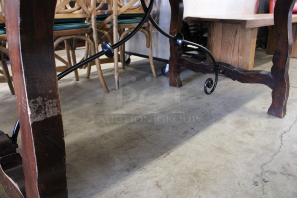 Wooden Dining Table. 80x36x30 - Image 4 of 5