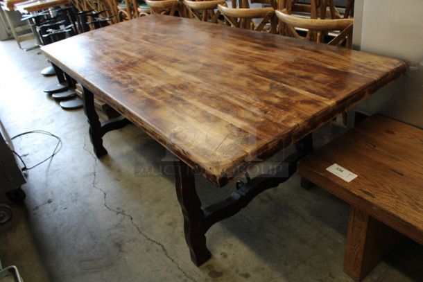 Wooden Dining Table. 80x36x30 - Image 5 of 5