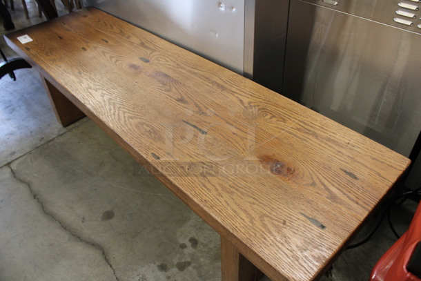 Wooden Bench. 72x20x19 - Image 2 of 3
